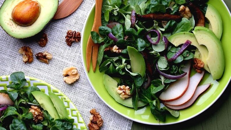 ensalada de verduras para la prostatitis